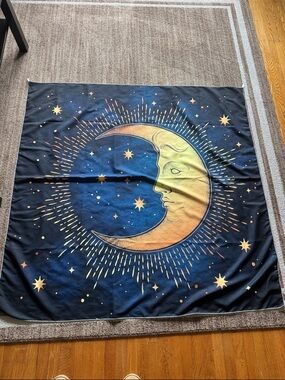 Large Moon and Star Tapestry